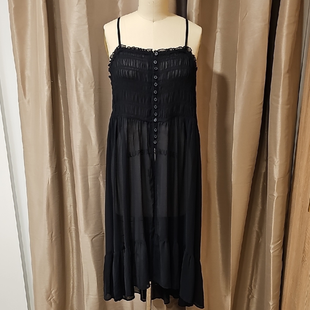 Torrid Sheer Black Sleeveless Top